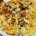 riea1130's cooksnap of when they made 野菜たっぷり卵３ｺでオープンオムレツ.