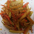 どれみ117's cooksnap of when they made セロリ･大根･人参のきんぴら*皮も一緒に.