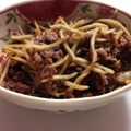 クックCRPSR1☆'s cooksnap of when they made 牛肉とごぼうの甘辛煮.