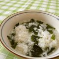 赤い電話's cooksnap of when they made 朝食にもダイエットにも♡簡単 わかめ粥.