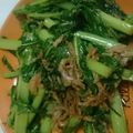 あお0603's cooksnap of when they made ちりめんじゃこと大根葉の炒め物.