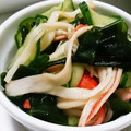 melon75's cooksnap of when they made ちくわときゅうりとわかめの酢の物.