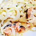 ちゅんよつ's cooksnap of when they made レンジで簡単！鮭と野菜のマヨポン蒸し.