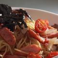 エイトビート's cooksnap of when they made 簡単のりと梅干しパスタ.