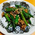 はやしこんぶ's cooksnap of when they made インゲンのオイスターソース炒め.