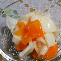 azu211's cooksnap of when they made カブと柿の甘酢漬け.