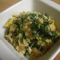 あでぃでぃ's cooksnap of when they made 大葉にんにく醤油でおからのほうれん草和え.