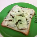 龍青空ママ's cooksnap of when they made ちくわと大葉のチーズトースト.