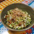 ジョンリークッカー's cooksnap of when they made W菌イソフラボン♡ゆかり味噌キャベツ納豆.