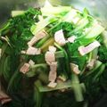 りんごのおいも's cooksnap of when they made しろ菜とベーコンの煮びたし.