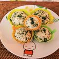 Nat728's cooksnap of when they made ココナッツオイルのケール蒸しパン.