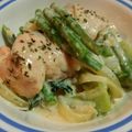 moto5th's cooksnap of when they made 鮭の豆乳クリーム煮.