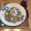 ナピト's cooksnap of when they made ✿ペットボトルの底で花デコカレー✿.