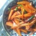 ☆しいたんママ☆'s cooksnap of when they made にんじんとピーマンのきんぴら風.