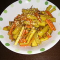 unauna72's cooksnap of when they made とっても簡単★さつま芋と人参の甘辛炒め.
