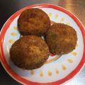 ラクラクダ's cooksnap of when they made クリームチーズ入り★かぼちゃコロッケ.