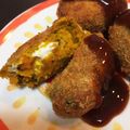 ラクラクダ's cooksnap of when they made クリームチーズ入り★かぼちゃコロッケ.