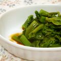 mmameco's cooksnap of when they made つるむらさきの酸っぱ辛いおひたし.