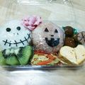 syoayamama's cooksnap of when they made ハロウィンキャラ弁.
