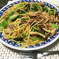 ♡めんめ♡'s cooksnap of when they made 豚肉と小松菜の和風パスタ♪.