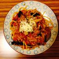 ponchan_'s cooksnap of when they made 茄子と生トマトのボロネーゼ.