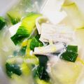 pingu40's cooksnap of when they made 青梗菜と豆腐のしょうが入りあったかスープ.