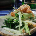 ｸﾏﾘｴ's cooksnap of when they made 柚子胡椒でさっぱり♪水菜の和え物♪.