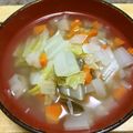 はるとニモdaddy's cooksnap of when they made 昆布茶で和風デトックススープ.