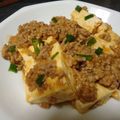 ポンポコあぽろ's cooksnap of when they made 肉味噌豆腐☆.