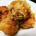 akilondon's cooksnap of when they made ソース不要のさつま芋コロッケ.