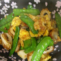 あおい楓's cooksnap of when they made ✿絹さやと卵で♬ちくわの春炒め✿.