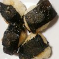 頼羅▽･ω･▽'s cooksnap of when they made 残りご飯で★もちもちおやき風焼おにぎり.