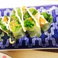 nonkapi's cooksnap of when they made スモークサーモンアボカドの生春巻き.