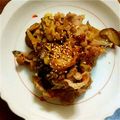 さいちゃんの母's cooksnap of when they made 豚こまと茄子・葱❀甘辛味噌炒め.