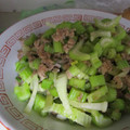 からす隊長's cooksnap of when they made 豚ひき肉とセロリの甘辛炒め.