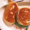 まめゆん's cooksnap of when they made 卵乳油砂糖なし！米粉のバナナパンケーキ★.