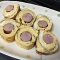 KY328's cooksnap of when they made まるごとソーセージ☆玉子焼.