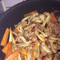 のもす＊'s cooksnap of when they made 牛肉とごぼうと舞茸のうま〜い煮。.