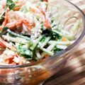 こけしづま's cooksnap of when they made 水菜のサラダ☆ネギときゅうりと♪.