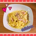 ♪さぉり♪'s cooksnap of when they made 牛乳で濃厚カルボナーラ♪.
