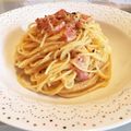 JUЯI's cooksnap of when they made 牛乳で濃厚カルボナーラ♪.