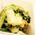 Soryumama's cooksnap of when they made 柔らか〜い☆鶏もも肉と小松菜の炒め蒸し煮.