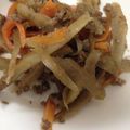 JATIS's cooksnap of when they made シャキッ★ごぼうのそぼろキンピラ風♪.