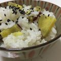 ニャータとべーたん's cooksnap of when they made 炊飯ジャーで簡単！さつまいもご飯.