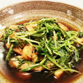 ミニピンピッコ's cooksnap of when they made もう一品、簡単！★水菜とお揚げの煮びたし.