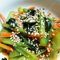 ちみっこっ's cooksnap of when they made ビタミンACE♡小松菜と人参のきんぴら.