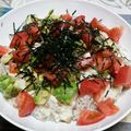 Eyestar's cooksnap of when they made 納豆☆アボカド☆豆腐丼.