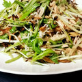 にゃ毛美's cooksnap of when they made 水菜と揚げごぼうのサラダ.