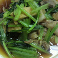mogu23's cooksnap of when they made 小松菜と油揚げの煮びたし.