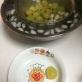 mino1017's cooksnap of when they made ぶどうの湯むき.